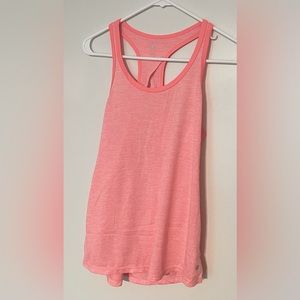 Small pink workout tank, cutout back